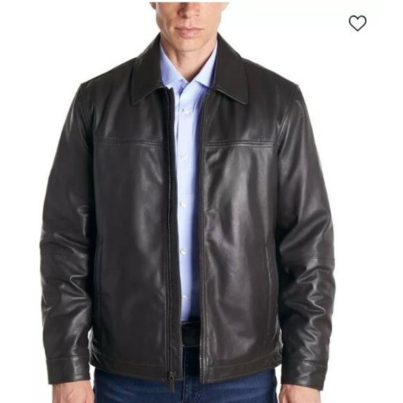 Perry Ellis Other - Men's Classic Lambskin Leather Jacket